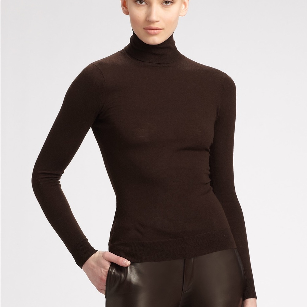 Lauren Ralph Lauren Dark Brown Turtleneck